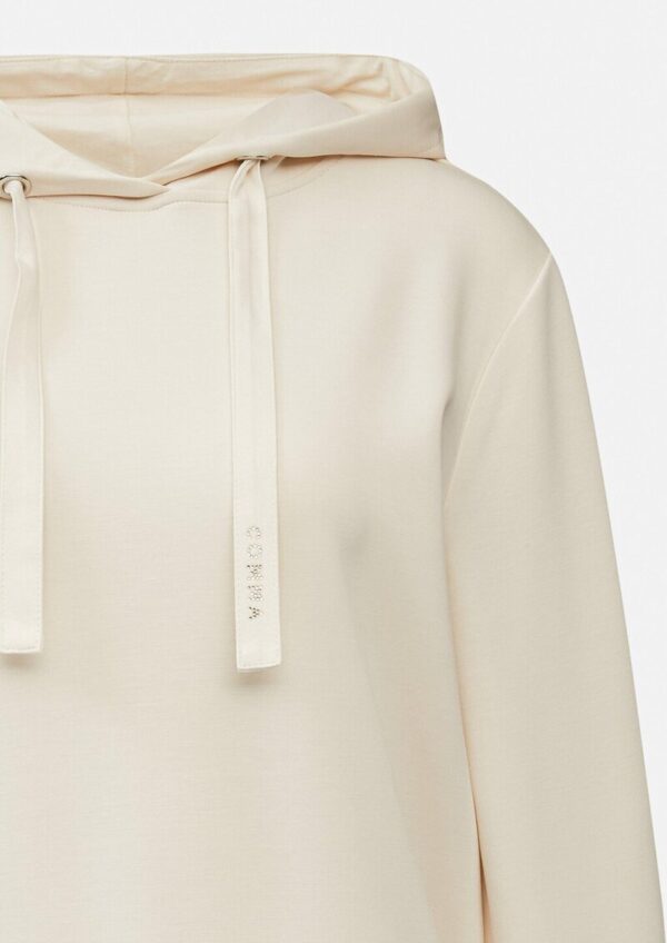 Sweatshirt mit Kapuze und Schmucksteinchen