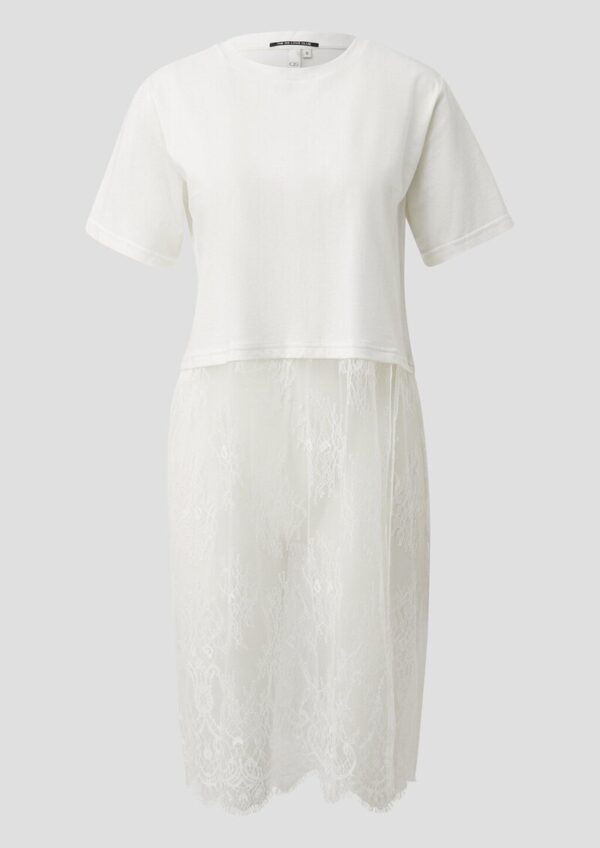 Shirtkleid mit Spitze