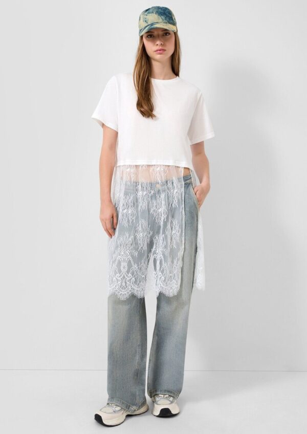 Shirtkleid mit Spitze