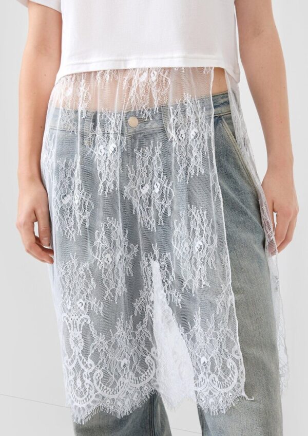 Shirtkleid mit Spitze