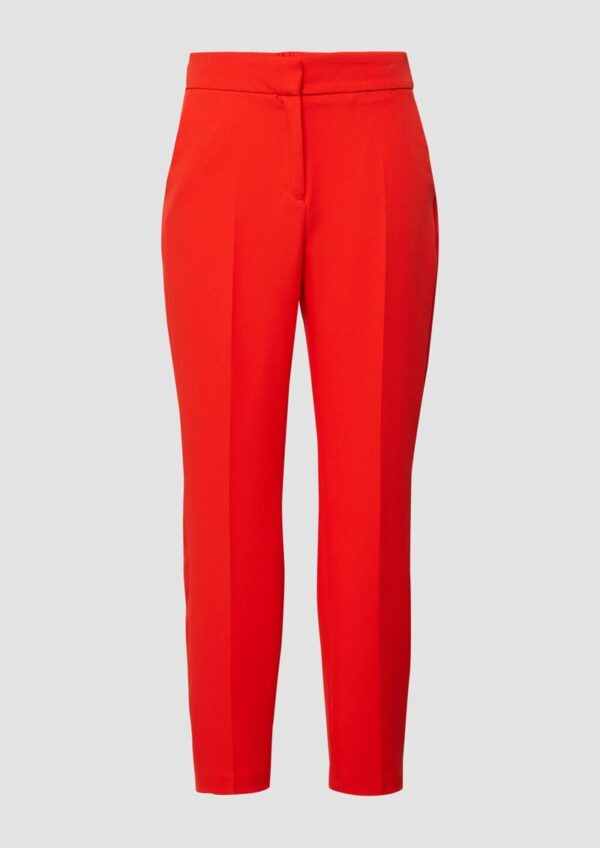 Elegante Slim-Fit-Hose mit Tapered Leg und hohem Bund