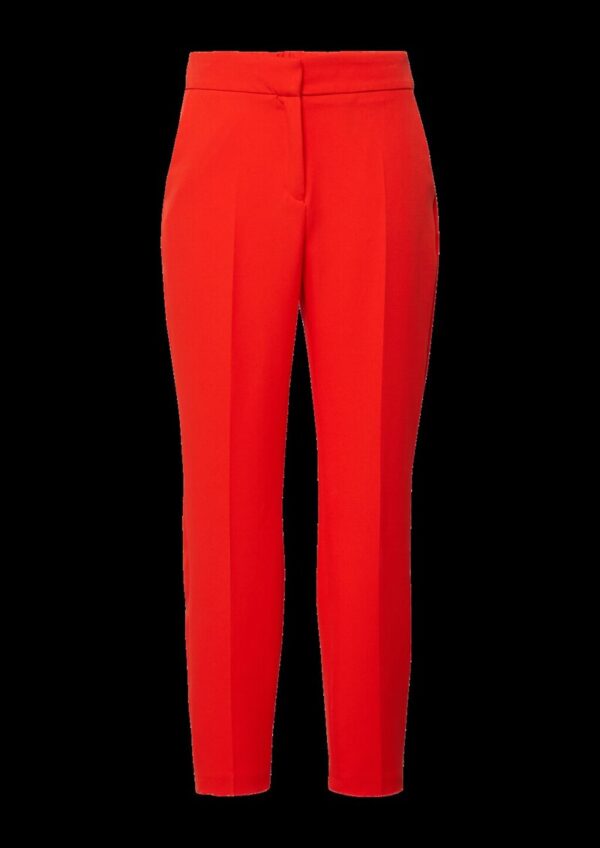 Elegante Slim-Fit-Hose mit Tapered Leg und hohem Bund