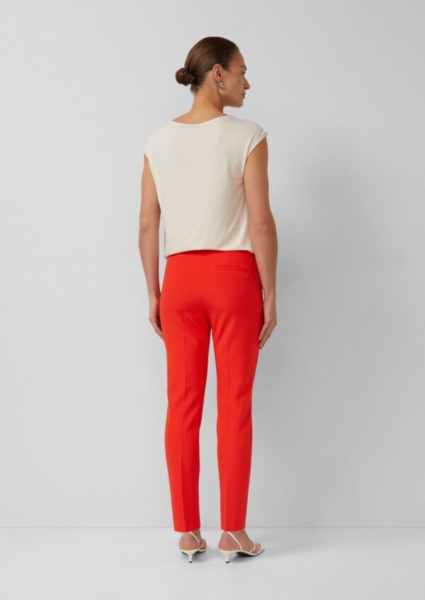 Elegante Slim-Fit-Hose mit Tapered Leg und hohem Bund