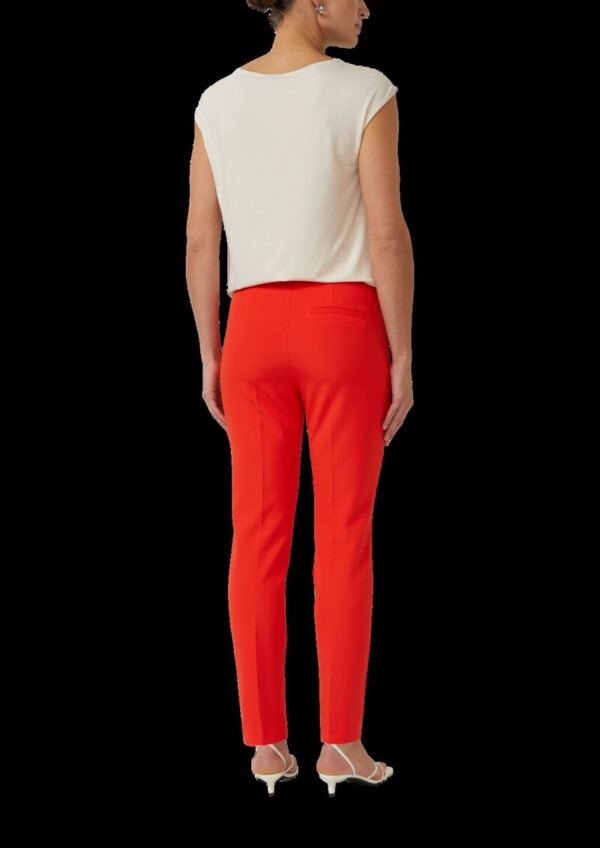 Elegante Slim-Fit-Hose mit Tapered Leg und hohem Bund