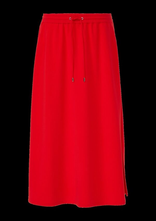 Festlicher Midirock mit Elastikbund und Raffung