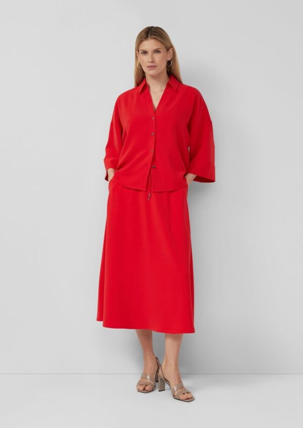 Festlicher Midirock mit Elastikbund und Raffung