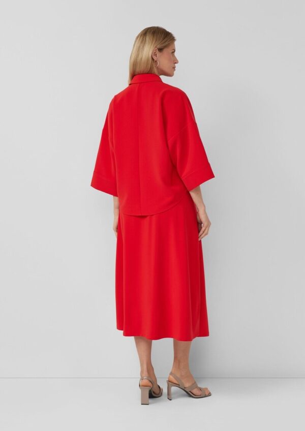 Festlicher Midirock mit Elastikbund und Raffung