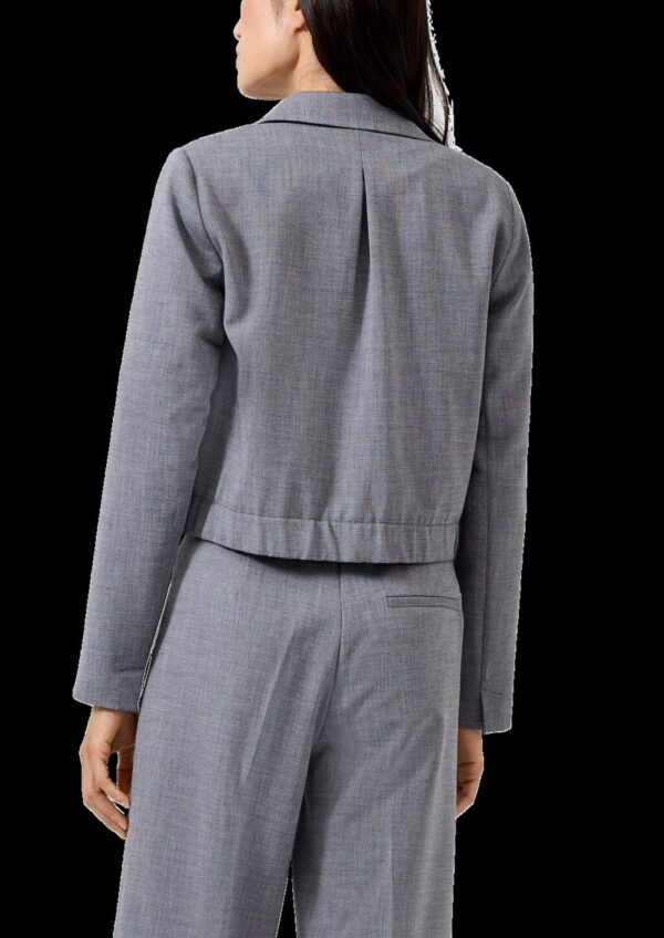 Cropped-Blazer mit Elastikeinsatz