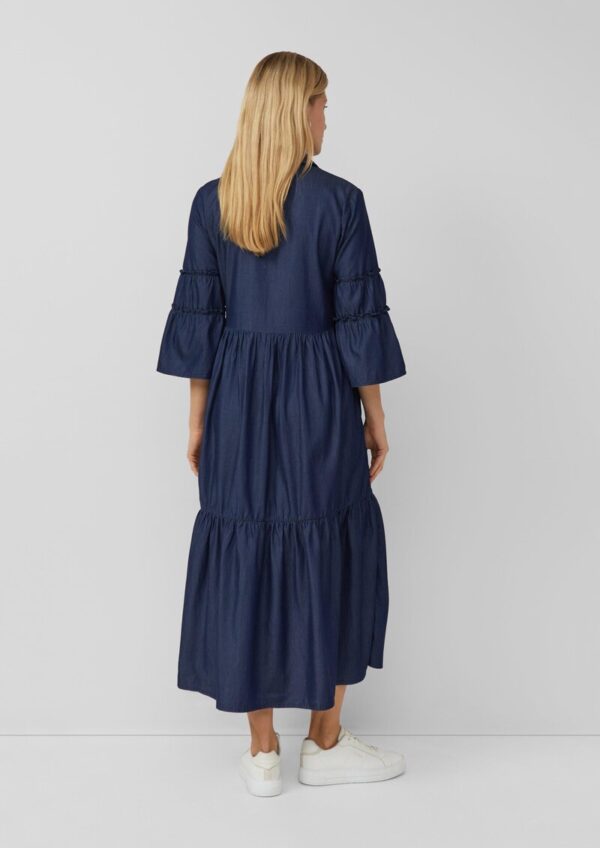 Hemdblusenkleid mit verspielten Volumen-Details