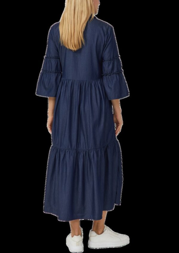 Hemdblusenkleid mit verspielten Volumen-Details