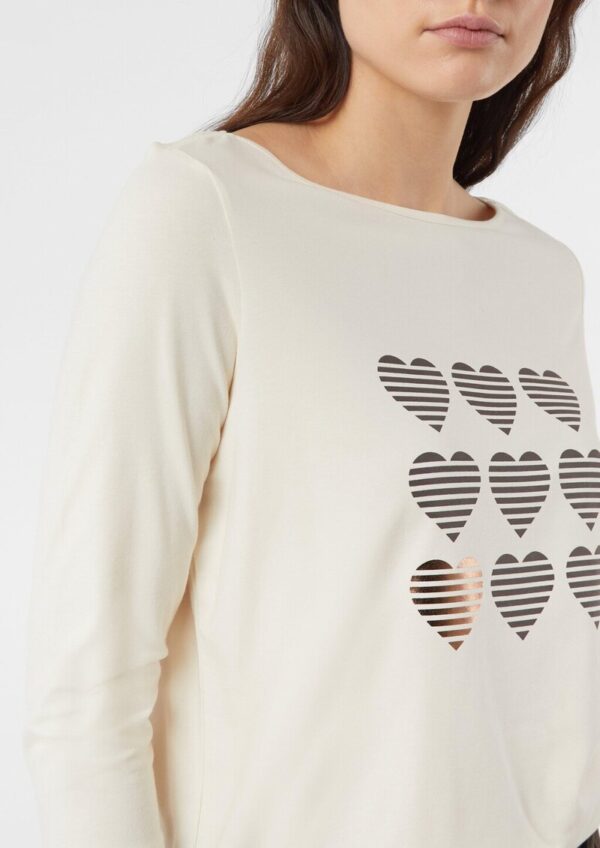 T-Shirt mit 3/4-Ärmeln und Print