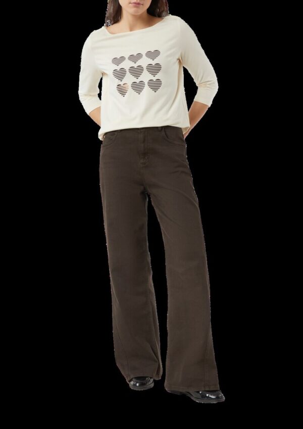 T-Shirt mit 3/4-Ärmeln und Print