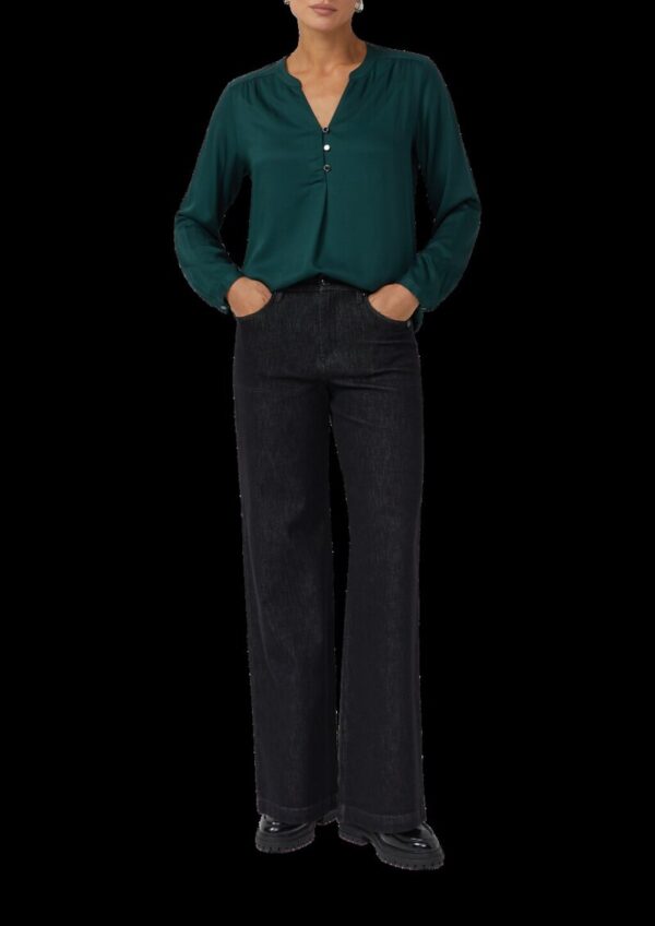 Tunikabluse aus Viskose mit Zierknöpfen