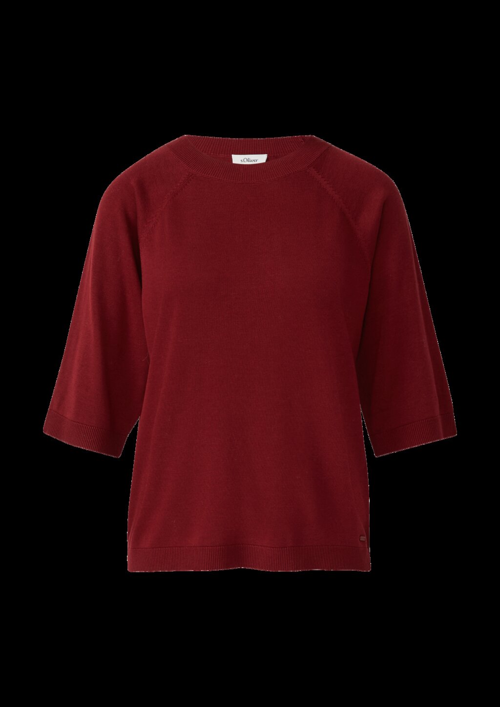 Leichter Kurzarm-Strickpullover