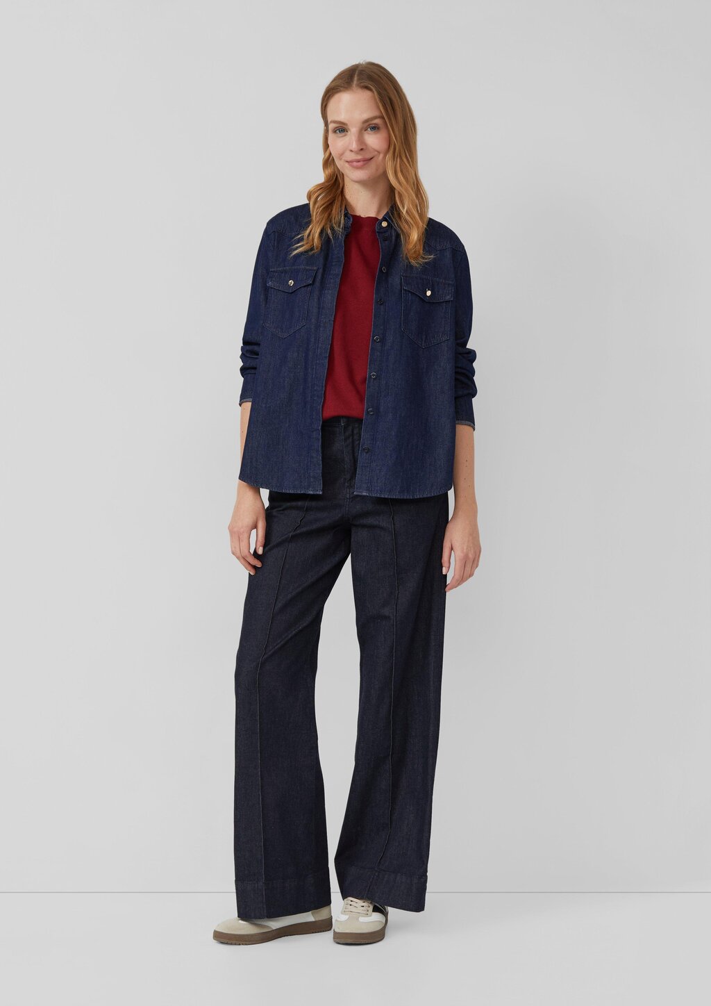 Leichter Kurzarm-Strickpullover