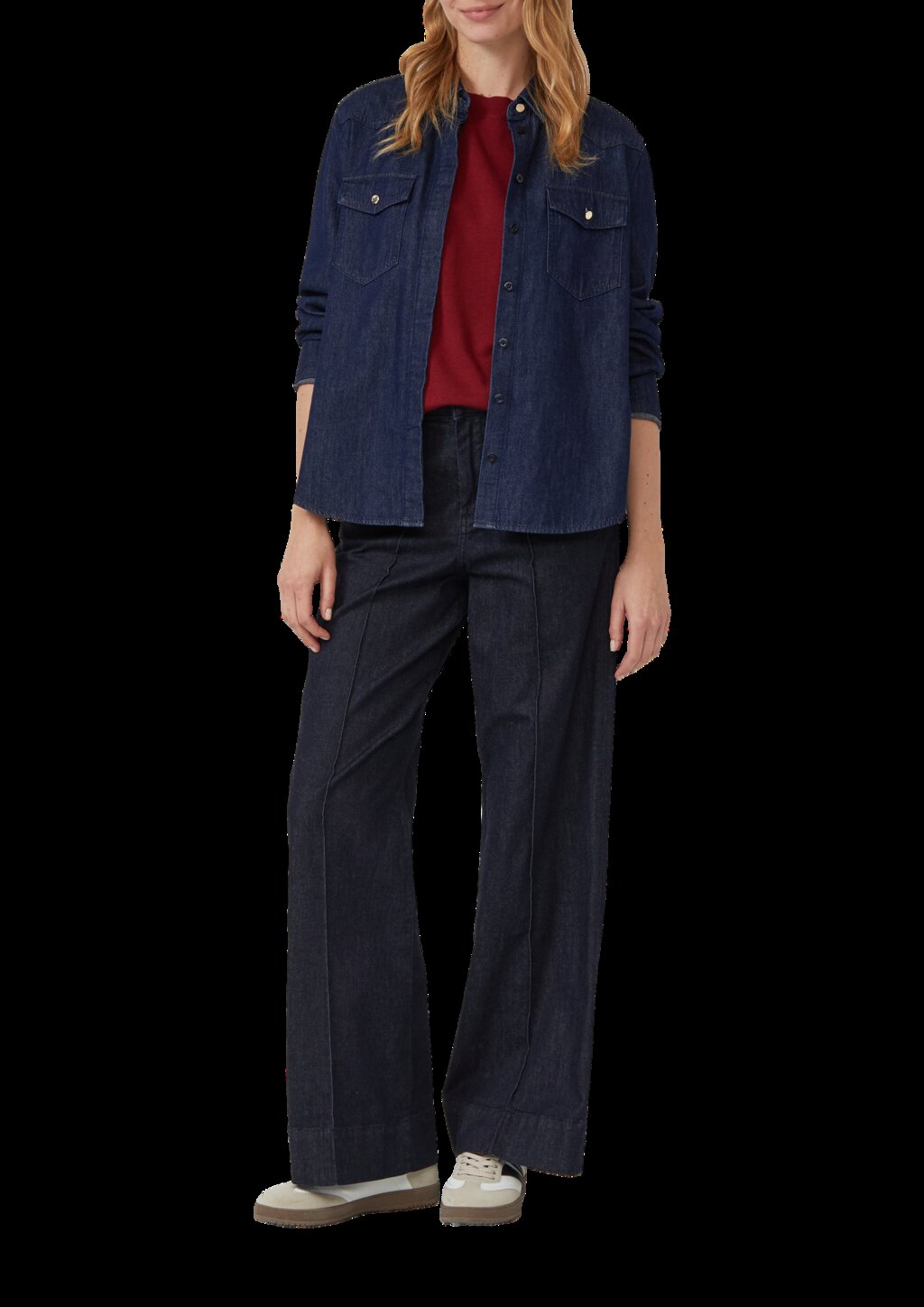 Leichter Kurzarm-Strickpullover