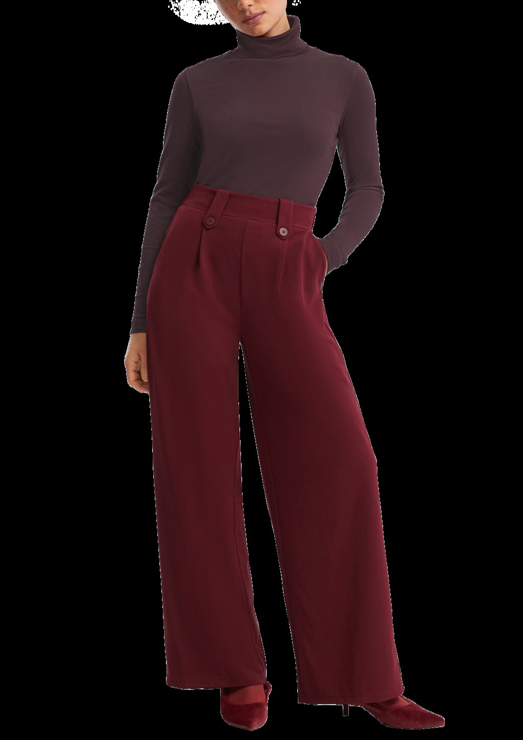 Langarmshirt mit Rollkragen