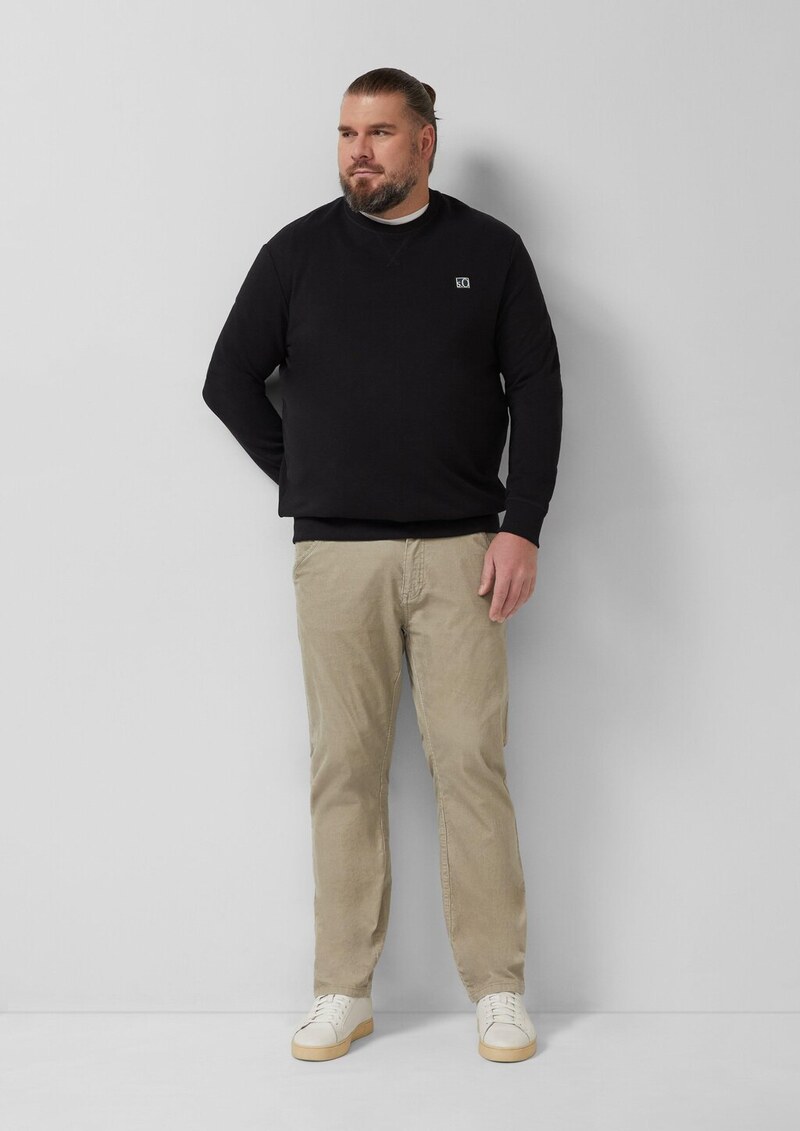 Weiches Sweatshirt aus Baumwollmix mit Crew Neck