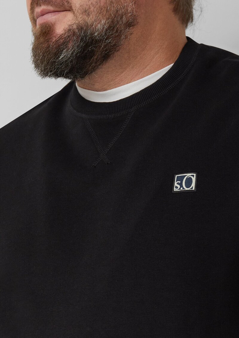 Weiches Sweatshirt aus Baumwollmix mit Crew Neck