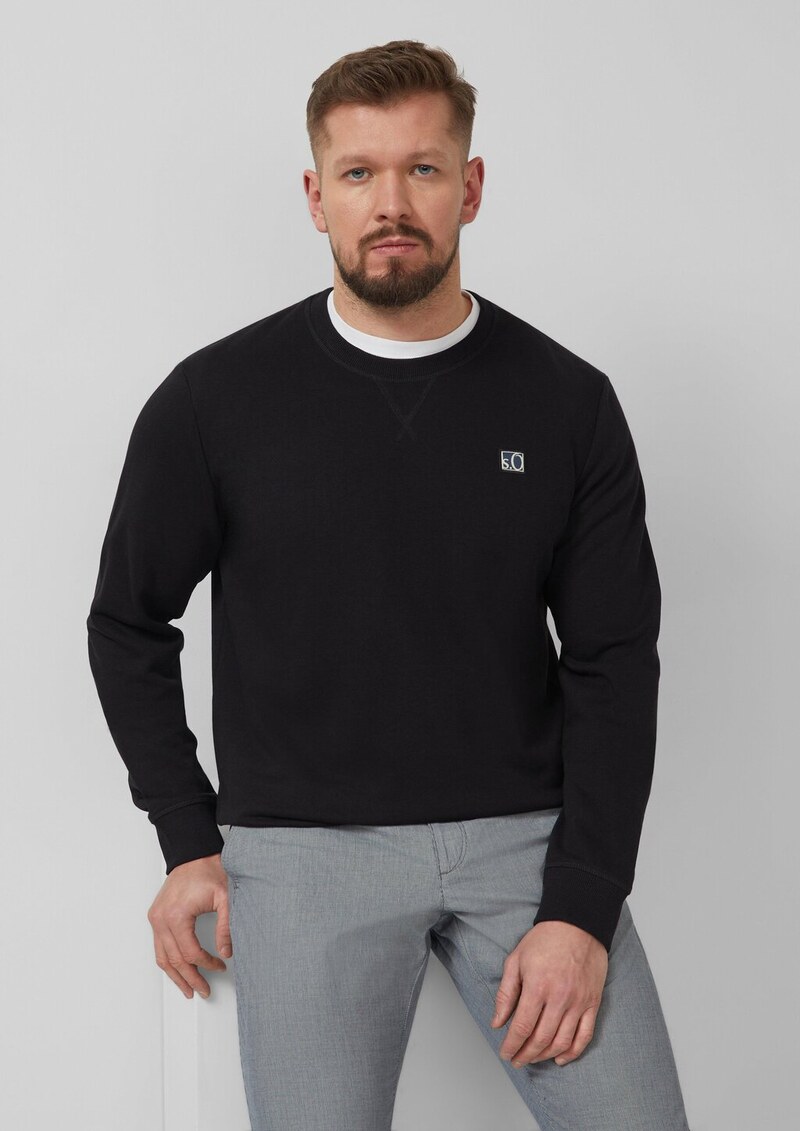 Weiches Sweatshirt aus Baumwollmix mit Crew Neck