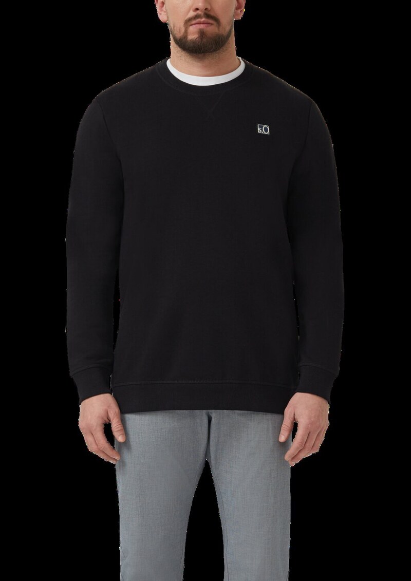 Weiches Sweatshirt aus Baumwollmix mit Crew Neck