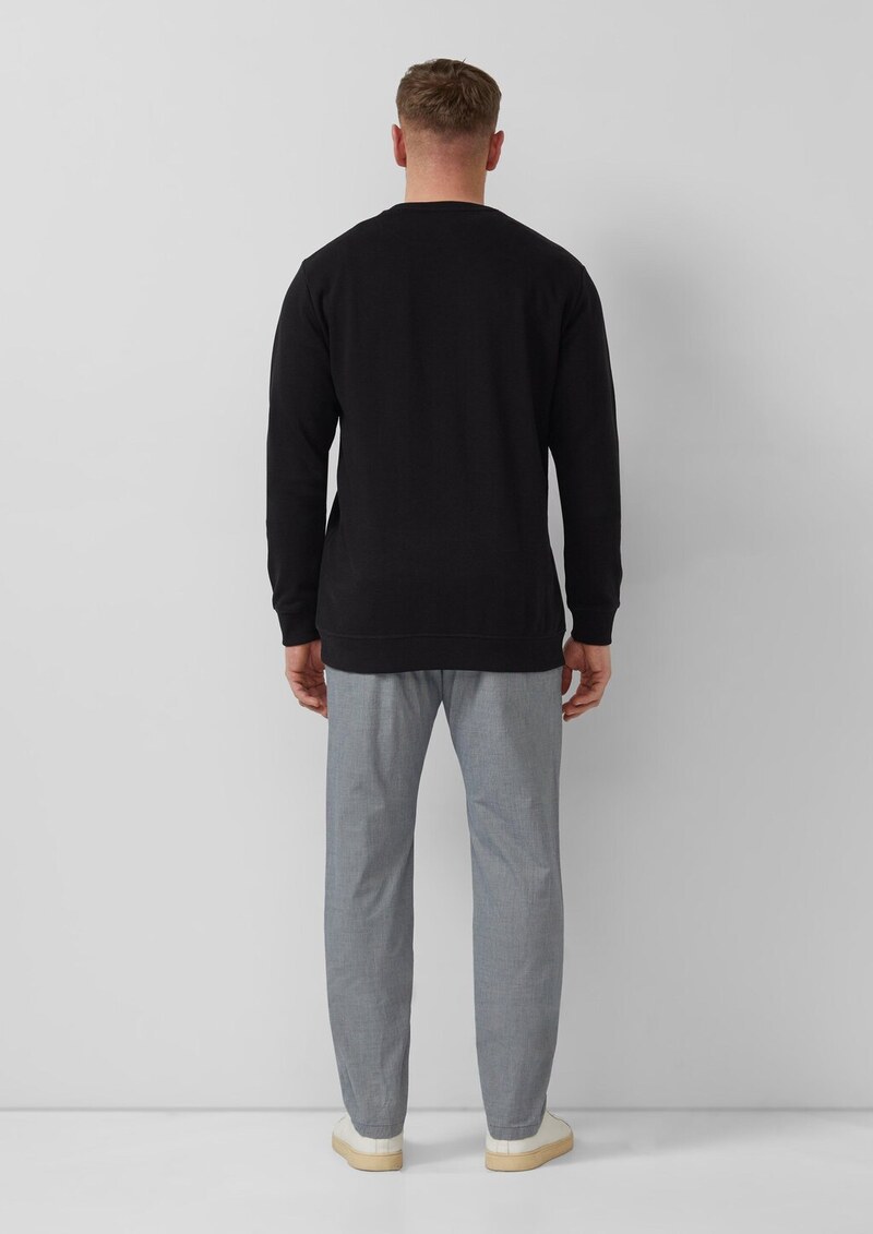 Weiches Sweatshirt aus Baumwollmix mit Crew Neck