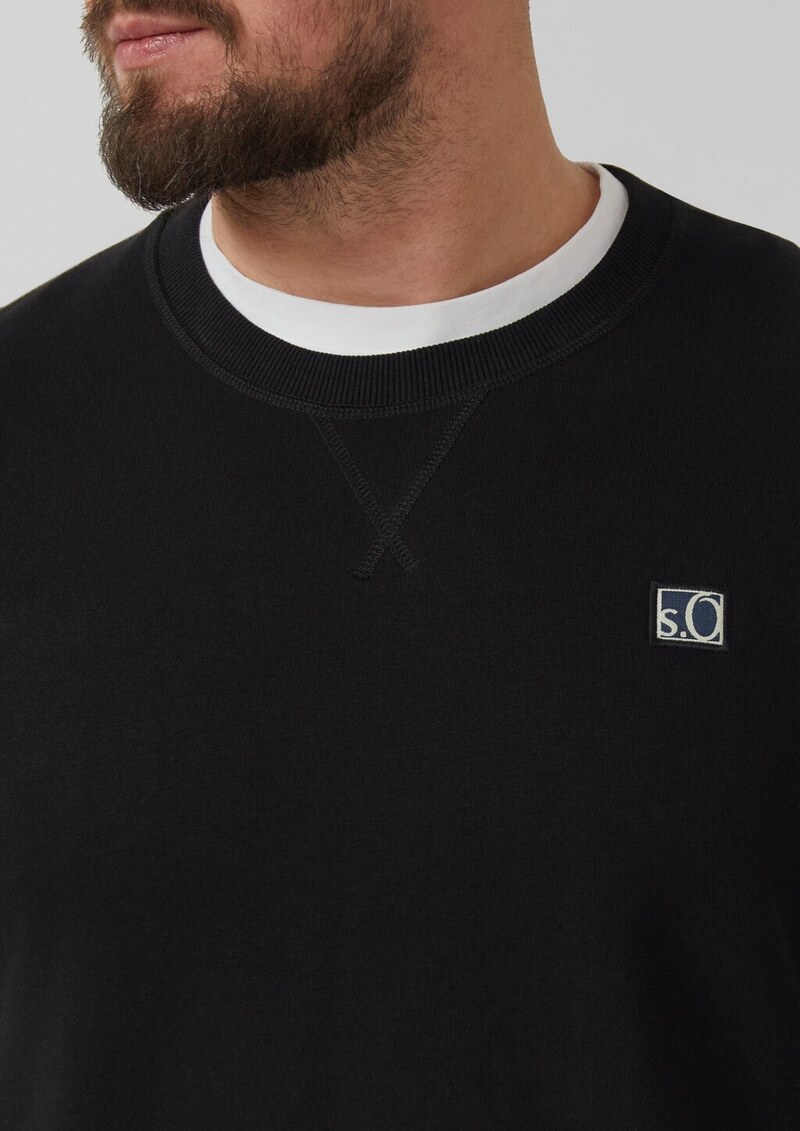 Weiches Sweatshirt aus Baumwollmix mit Crew Neck