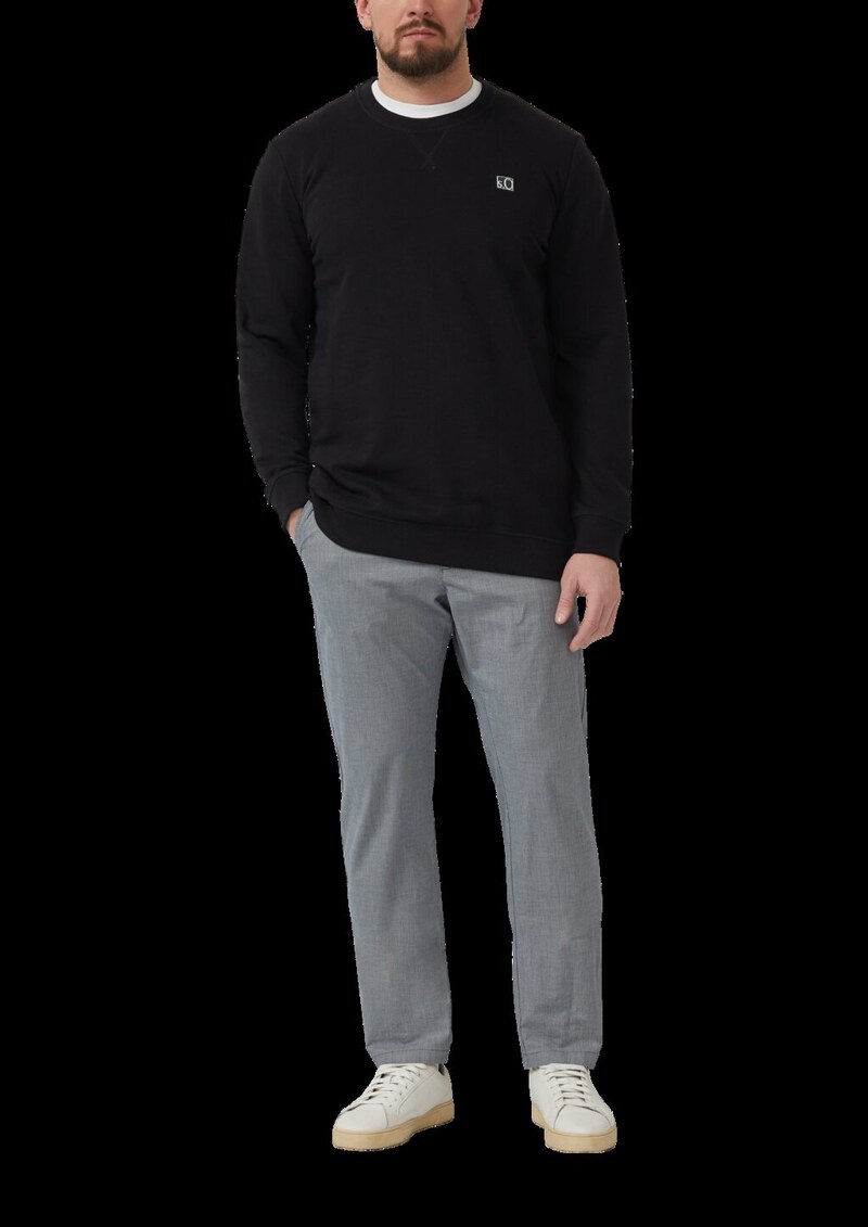 Weiches Sweatshirt aus Baumwollmix mit Crew Neck