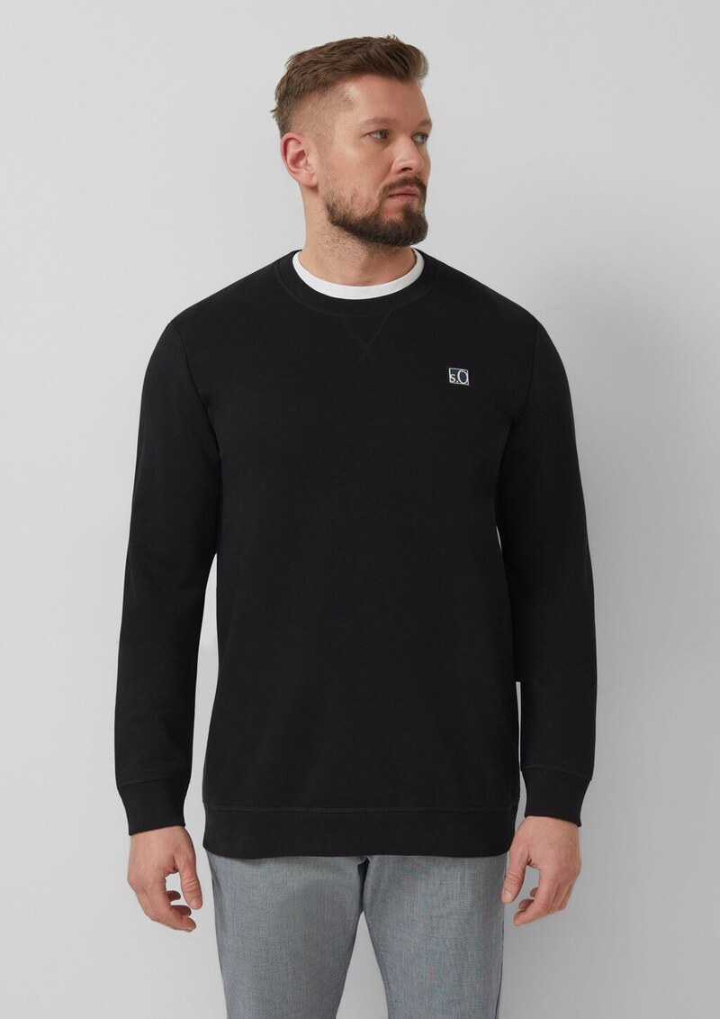 Weiches Sweatshirt aus Baumwollmix mit Crew Neck