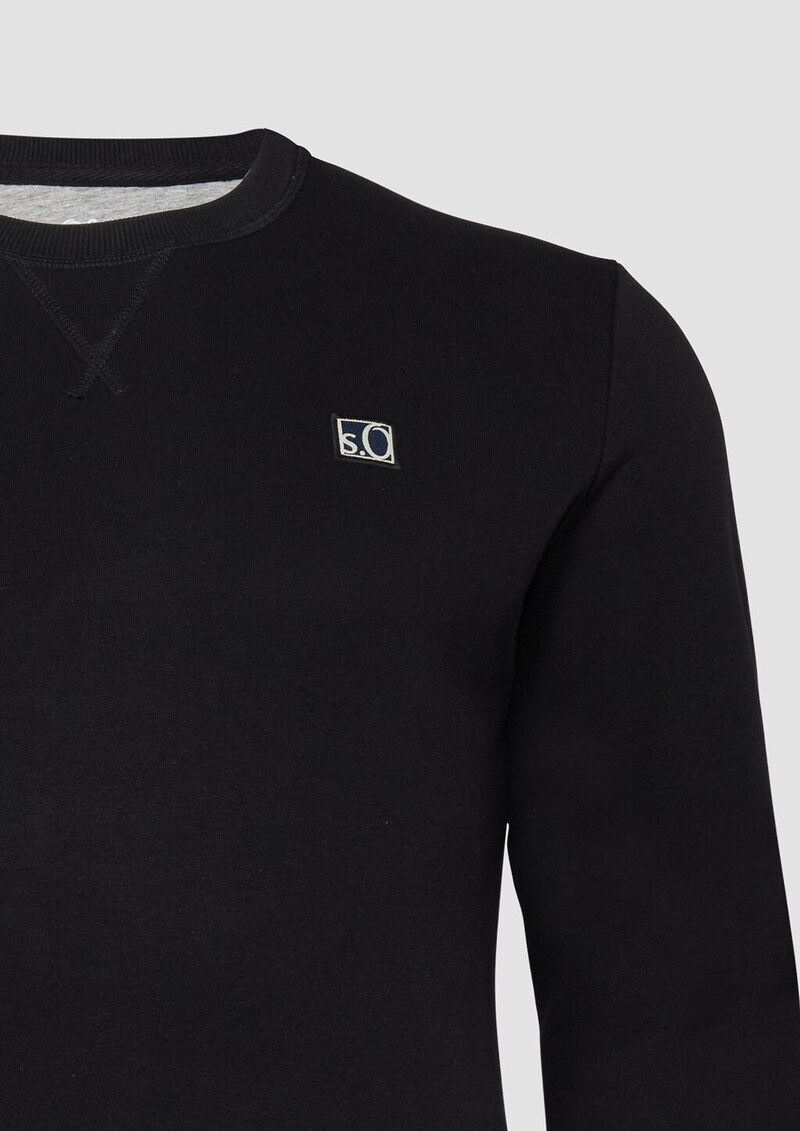 Weiches Sweatshirt aus Baumwollmix mit Crew Neck