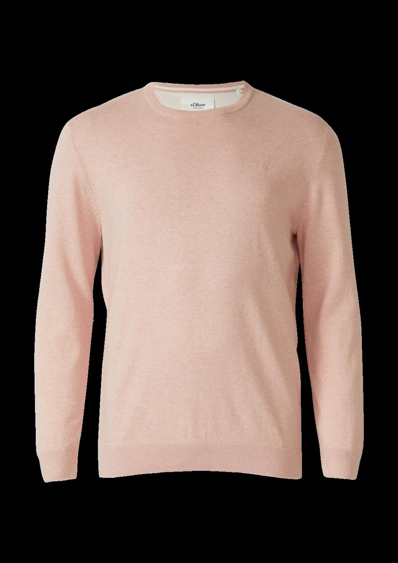 Strickpullover mit Logo-Stickerei