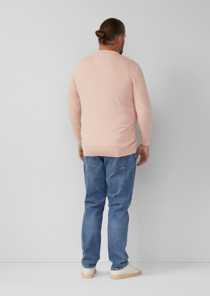 Strickpullover mit Logo-Stickerei