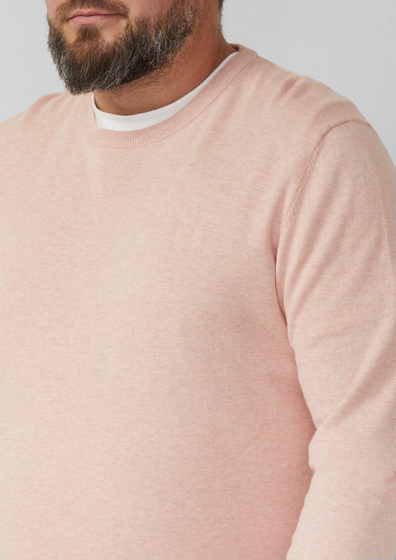 Strickpullover mit Logo-Stickerei