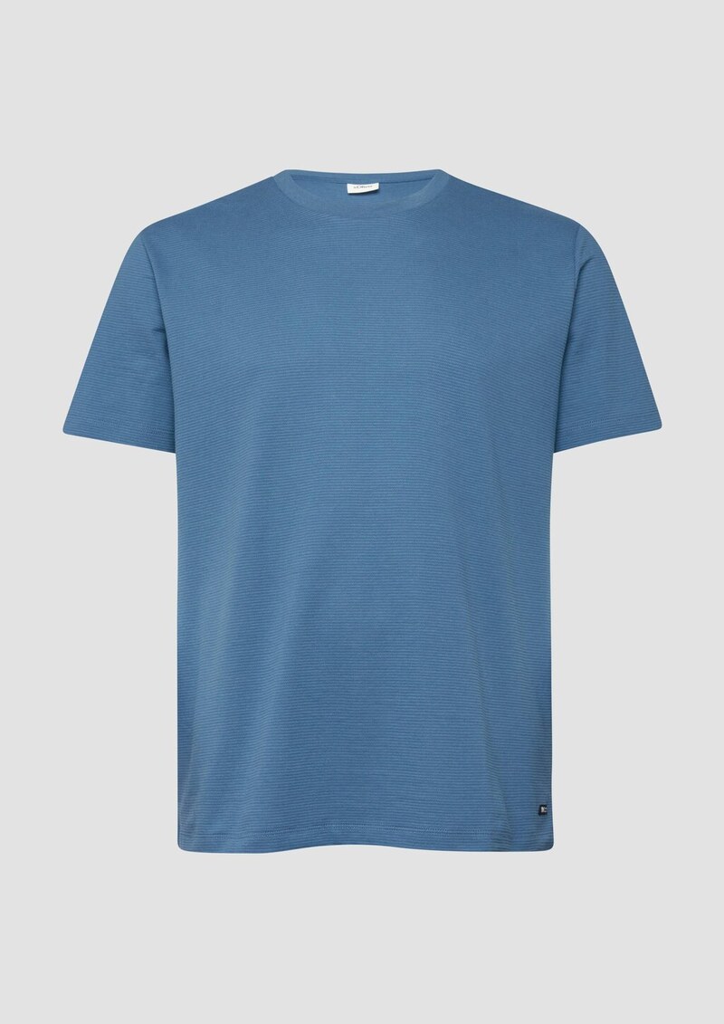 Strukturiertes T-Shirt aus Baumwollmix