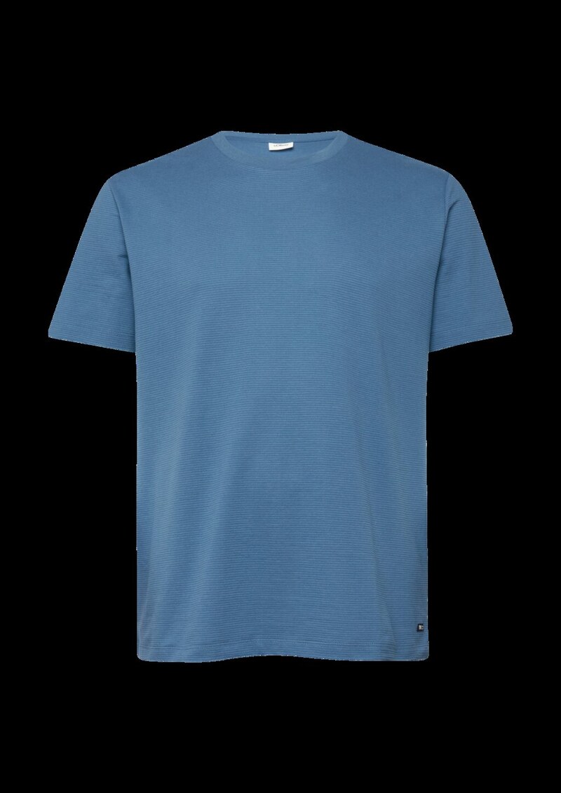 Strukturiertes T-Shirt aus Baumwollmix