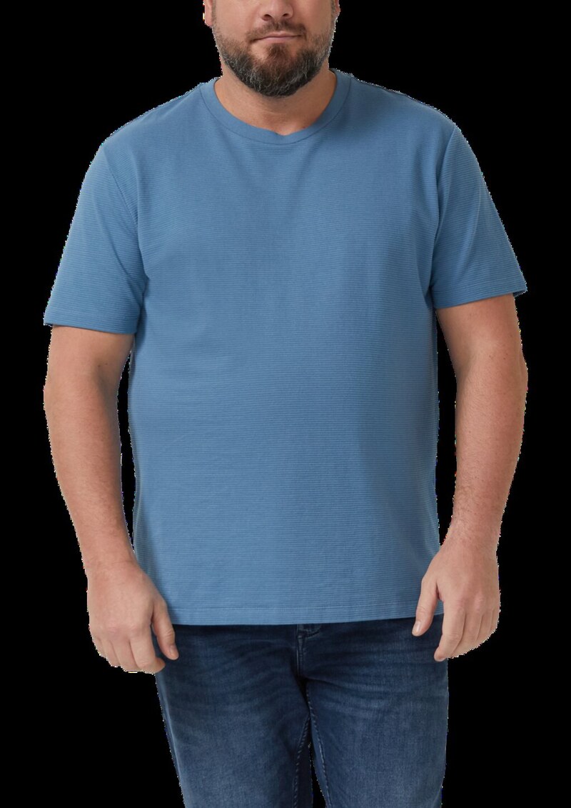 Strukturiertes T-Shirt aus Baumwollmix