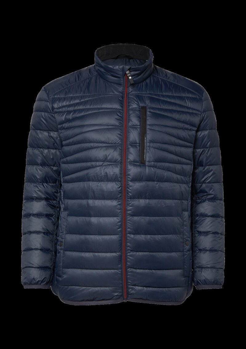 Sportive Steppjacke mit Stehkragen und Innentasche