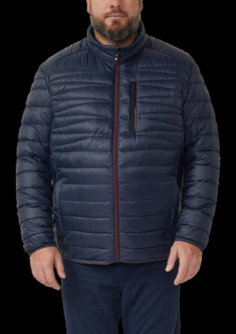 Sportive Steppjacke mit Stehkragen und Innentasche