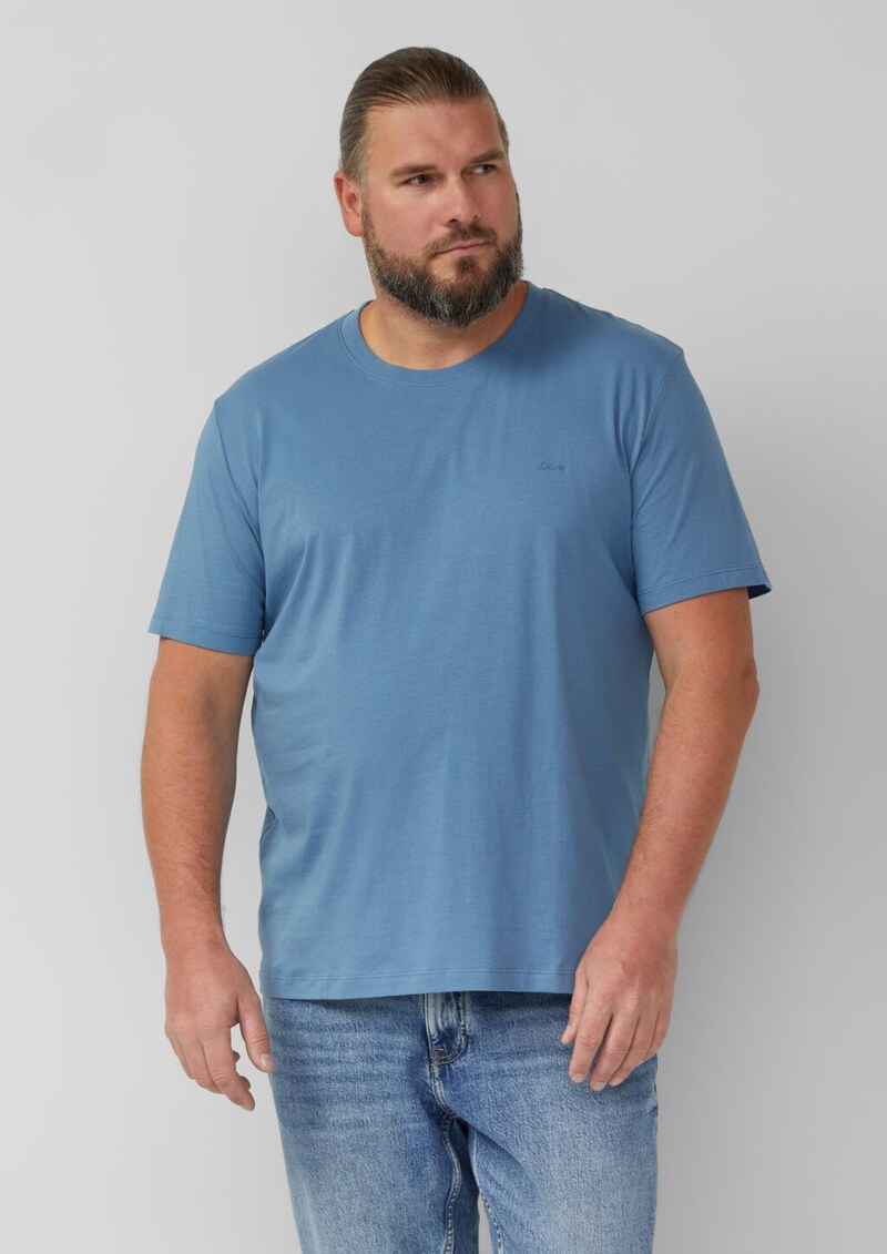 Baumwoll-T-Shirt mit Logo-Print