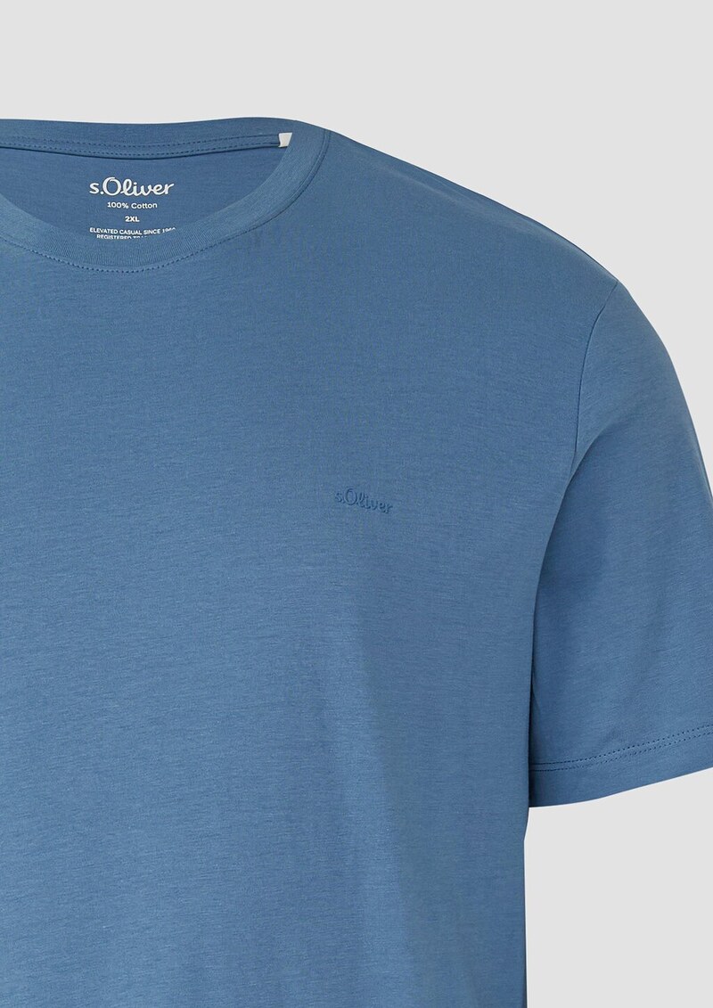 Baumwoll-T-Shirt mit Logo-Print