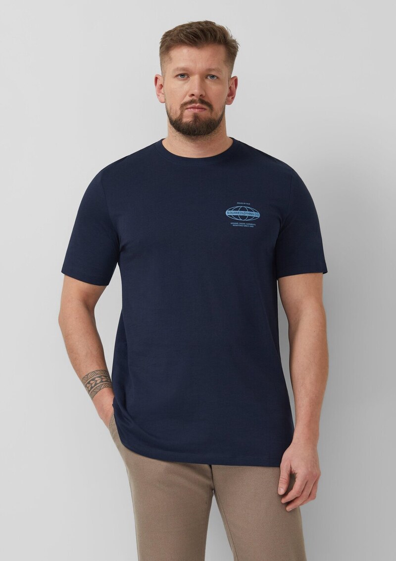 Jersey-T-Shirt mit Frontprint