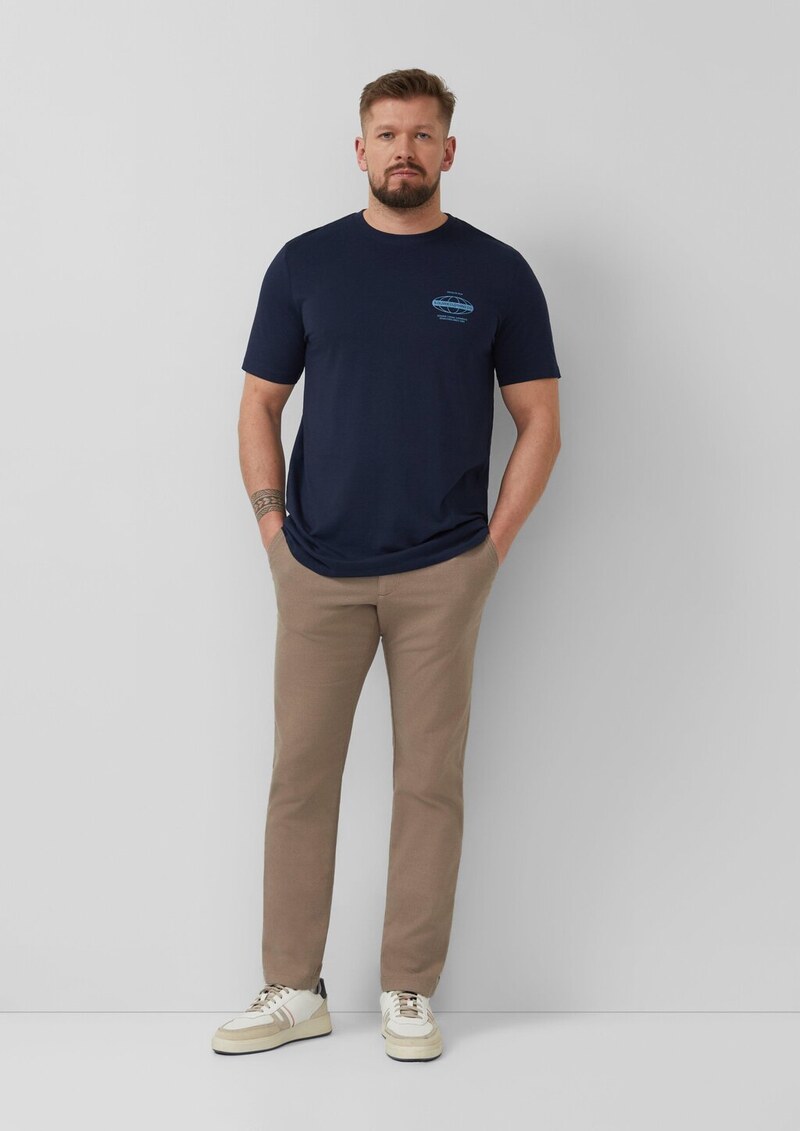 Jersey-T-Shirt mit Frontprint