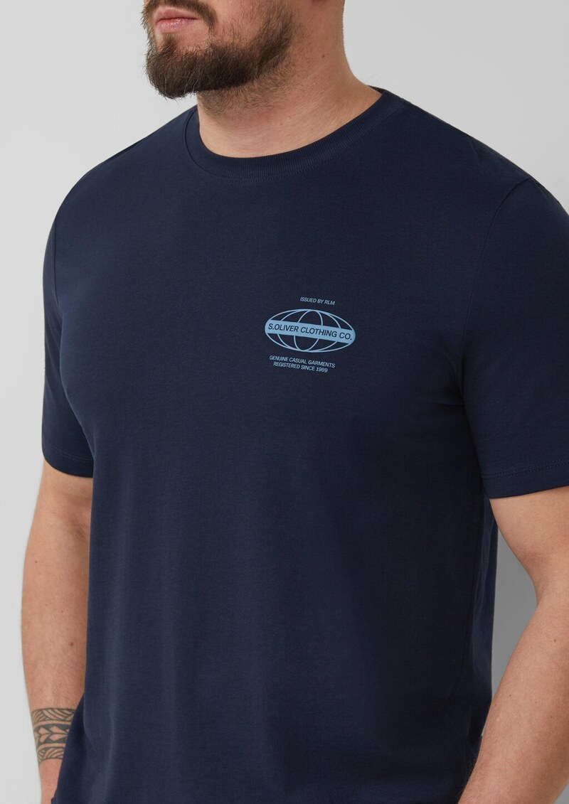 Jersey-T-Shirt mit Frontprint