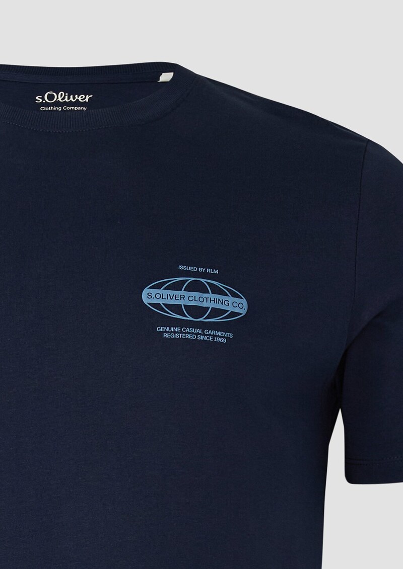 Jersey-T-Shirt mit Frontprint