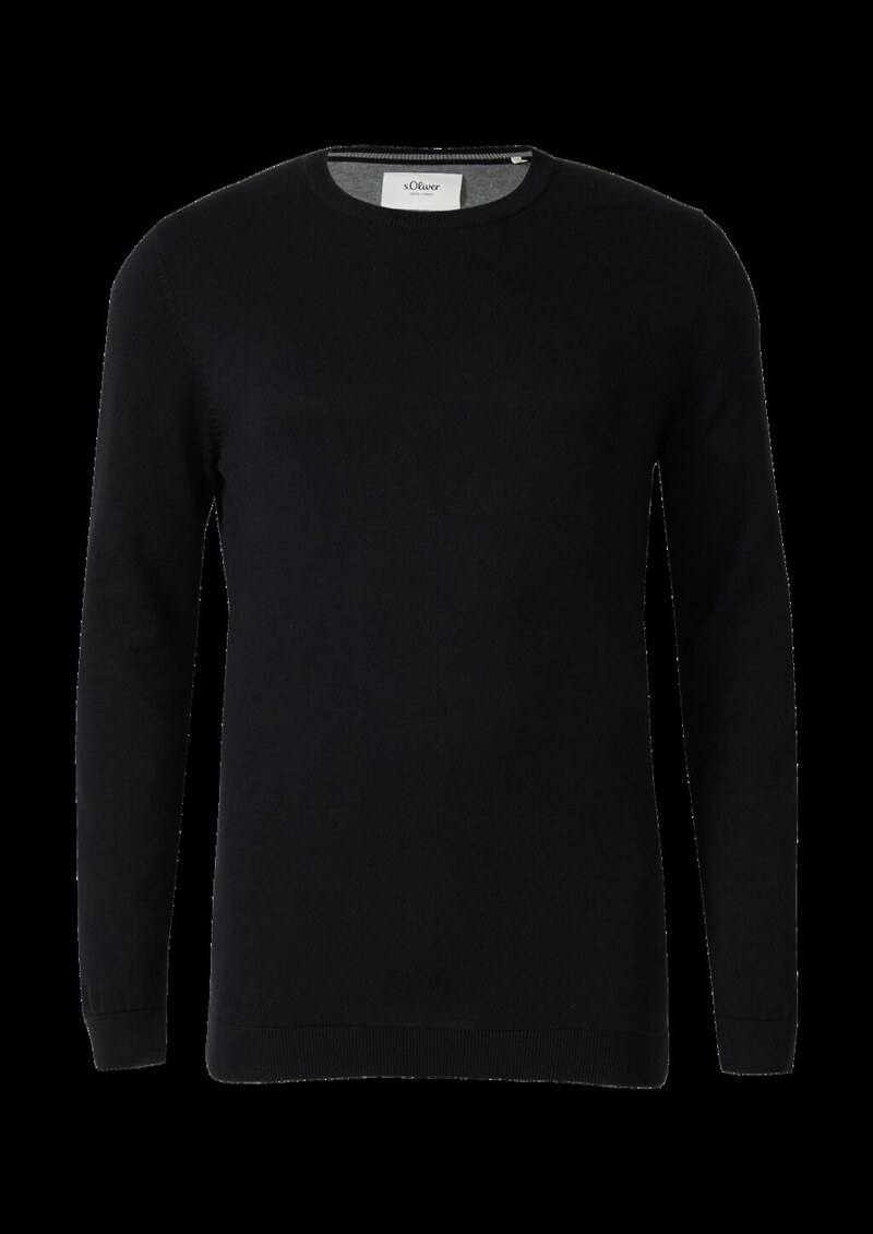 Strickpullover mit Logo-Stickerei