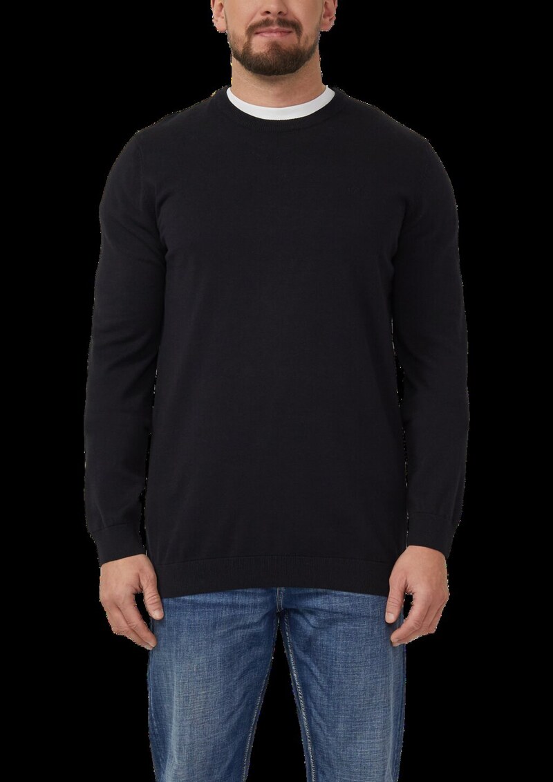 Strickpullover mit Logo-Stickerei