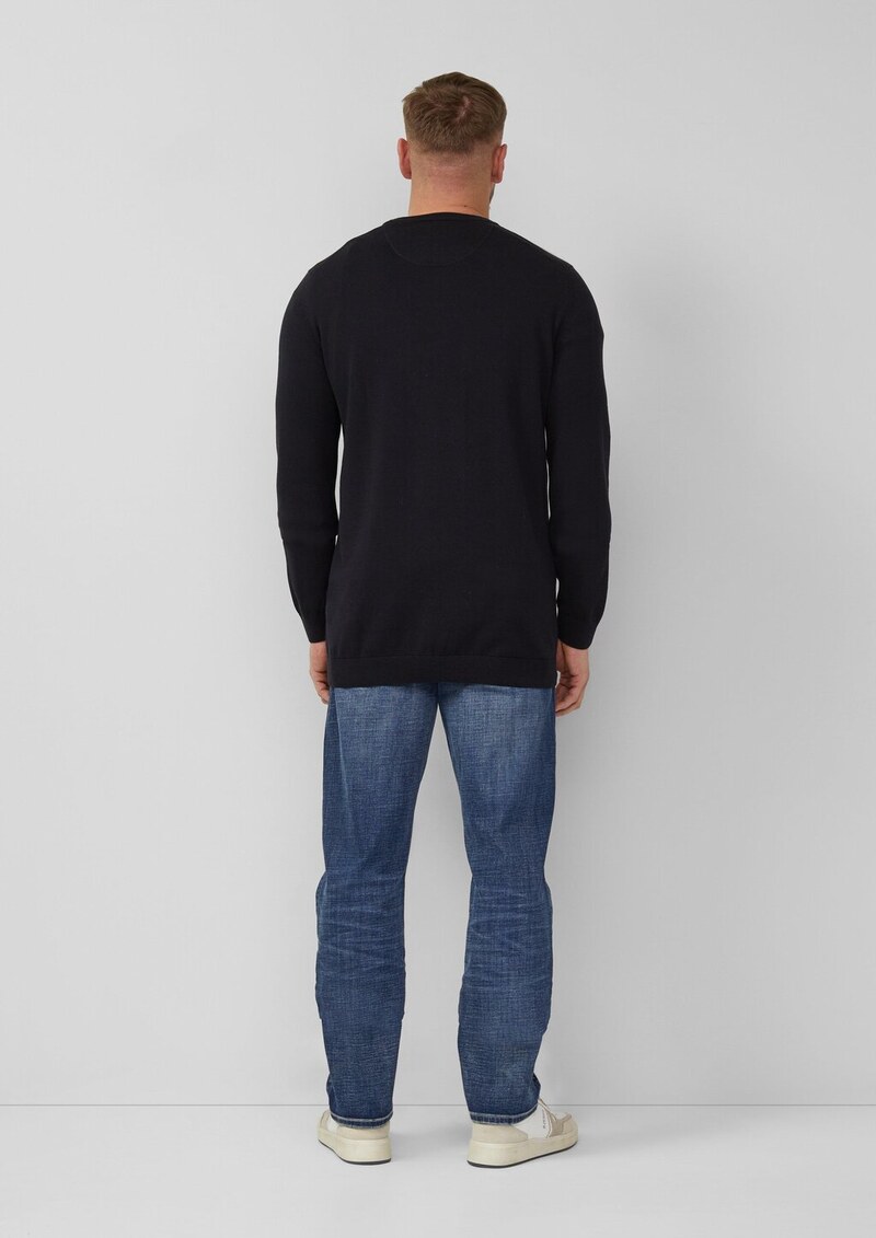 Strickpullover mit Logo-Stickerei