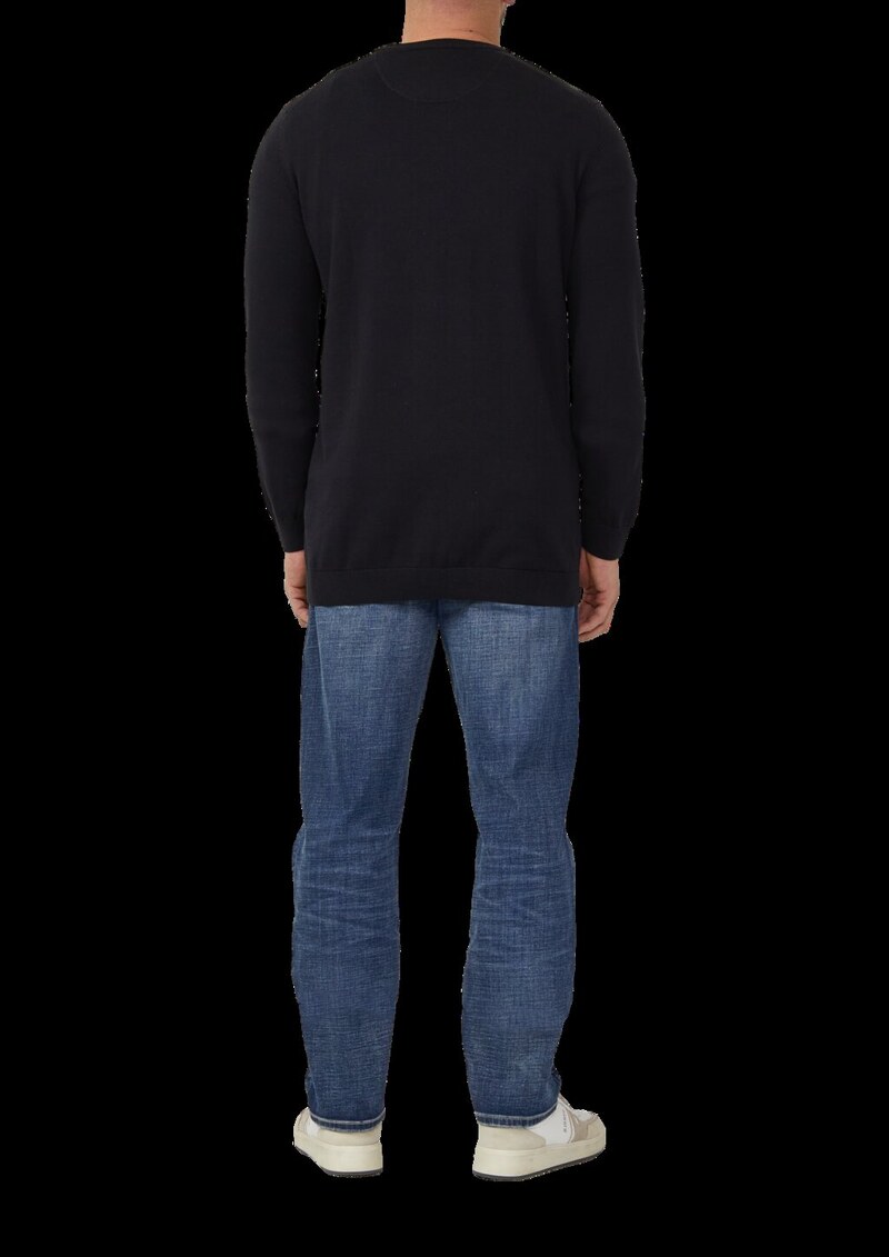 Strickpullover mit Logo-Stickerei