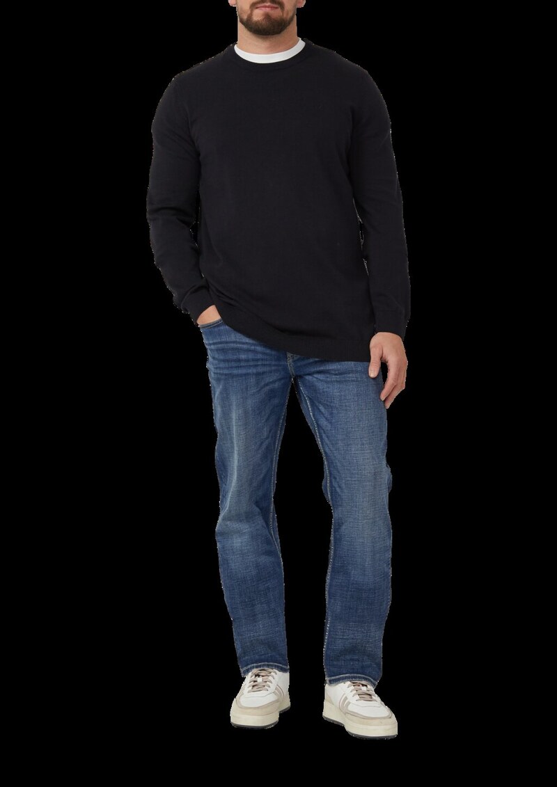 Strickpullover mit Logo-Stickerei