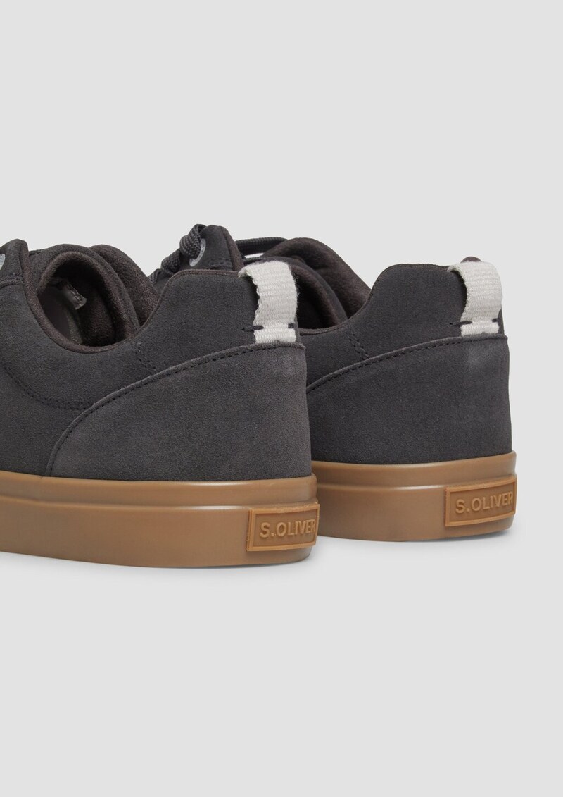 Leder-Sneaker mit Schnürung